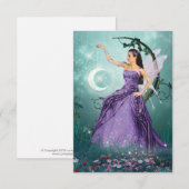 Moon Fairy Dankeskarte (Vorne/Hinten)