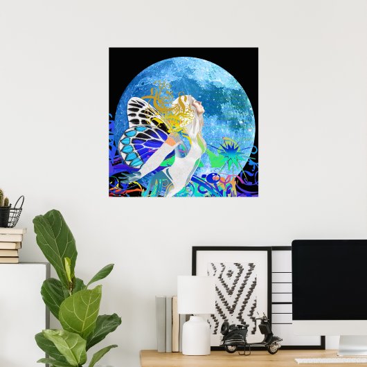 Moon Fairy Poster (Heimbüro)