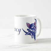 Moon Fairy Reading Bookish Moon Fairies Kaffeetasse (VorderseiteRechts)