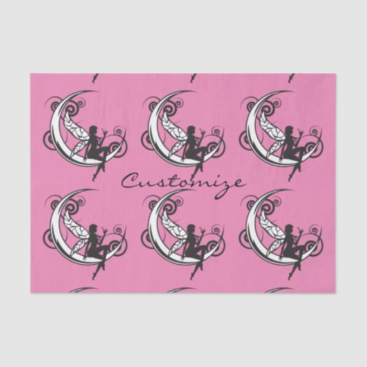 Moon Fairy Silhouette Thunder_Cove Seidenpapier (Vorderseite)