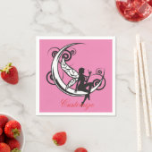 Moon Fairy Silhouette Thunder_Cove Serviette (Beispiel)