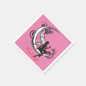 Moon Fairy Silhouette Thunder_Cove Serviette (Ecke)