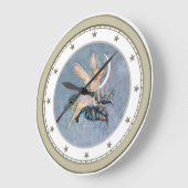 Moon Fairy Silver Star Clock Große Wanduhr (Winkel)