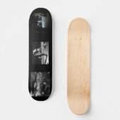 MOON-FAKE-Skateboard, 7¾ Zoll Deck Skateboard (Vorderseite)