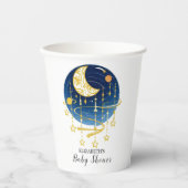 Moon Falling Stars Kinderdusche Pappbecher (Vorderseite)