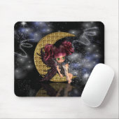 moon feenhaftes mousepad, Mäusematte, gotische Fee Mousepad (Mit Mouse)
