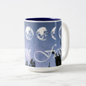 Moon Fest Kaffee Tasse! Zweifarbige Tasse (VorderseiteRechts)