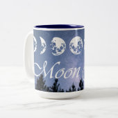 Moon Fest Kaffee Tasse! Zweifarbige Tasse (Vorderseite Links)