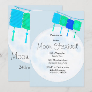 Moon Festival - Chinesische Herbstfestival Einladu Einladung