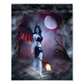 Moon fire Succubus Fotodruck (Vorne)