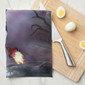 Moon fire Succubus Geschirrtuch (Viertel Falte)