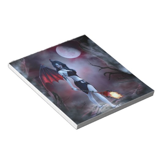 Moon fire Succubus Notizblock (angewinkelt)