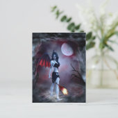 Moon fire Succubus Postkarte (Stehend Vorderseite)