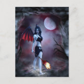 Moon fire Succubus Postkarte (Vorderseite)