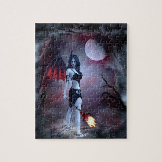 Moon fire Succubus Puzzle (Vertikal)