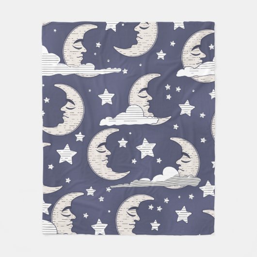 Moon Fleecedecke (Vorderseite)