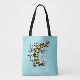 Moon Floral Tattoo Art Boho Tasche
