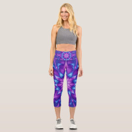 Moon Flower Capri Leggings