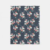 Moon Flower Fleecedecke (Vorderseite)