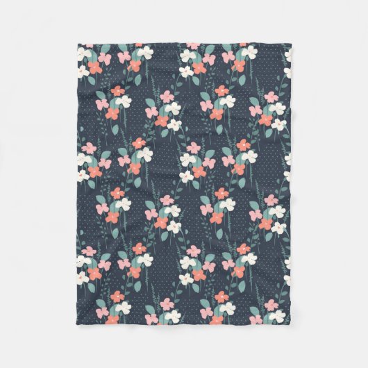 Moon Flower Fleecedecke (Vorderseite)