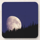 Moon & Forest | Glacier Nationalpark Montana Getränkeuntersetzer (Vorderseite)