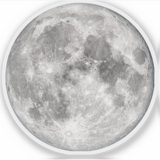 Moon Foto Aufkleber (Vorderseite)