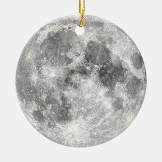 Moon Fotograf Keramik Ornament (Vorne)