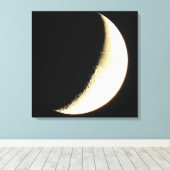 Moon Fotografy Art Canvas Print Leinwanddruck (Insitu (Holzboden))