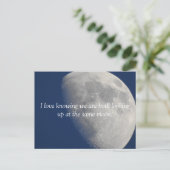Moon Fotografy, Romantik Vermisst You Postkarte (Stehend Vorderseite)