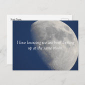 Moon Fotografy, Romantik Vermisst You Postkarte (Vorne/Hinten)