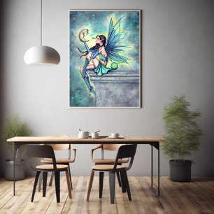 Moon Friend Fairy Art von Molly Harrison Poster