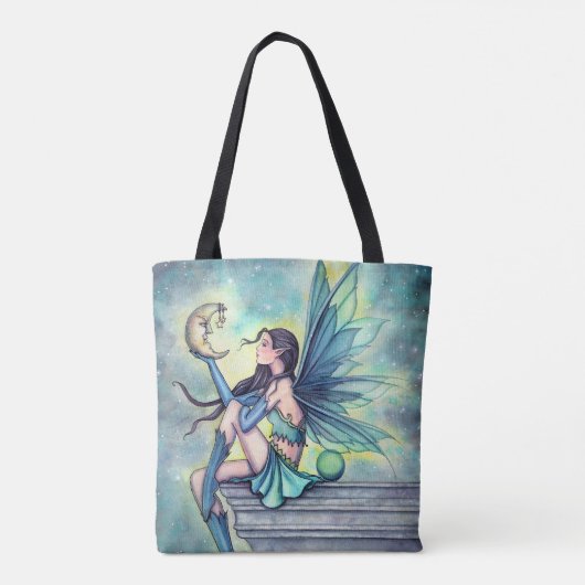 Moon Friend Fairy Fantasy Art von Molly Harrison Tasche (Rückseite)
