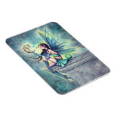 Moon Friend Fairy Fantasy Grußkarte Magnet (Rechte Seite)