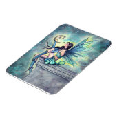 Moon Friend Fairy Fantasy Grußkarte Magnet (Linke Seite)