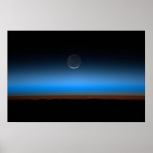 Moon from Space Canvas Print Poster