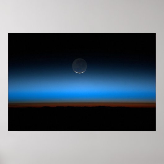 Moon from Space Canvas Print Poster (Vorne)