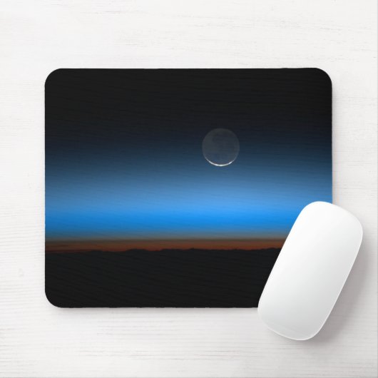 Moon From Space Mouse Pad Mousepad (Mit Mouse)