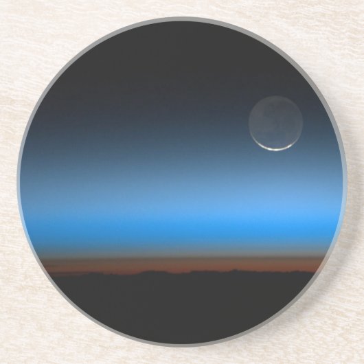 Moon From Space Sandstone Untersetzer (Vorne)