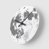 Moon Full Moon Bright Supermoon Runde Wanduhr (Winkel)