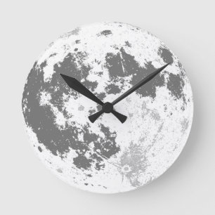 Moon Full Moon Bright Supermoon Runde Wanduhr