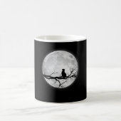 Moon Full Moon Cat Space Kaffeetasse (Mittel)
