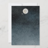 Moon Galaxy Geburtstag Einladung (Rückseite)