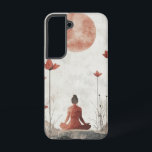 Moon Garden Harmony Phone Case Samsung Galaxy Hülle<br><div class="desc">Eine friedliche Frau sitzt unter blühenden Blume unter dem aufsteigenden Mond und bietet eine Verbindung zur Natur,  zur Balance und zur weiblichen Energie.</div>