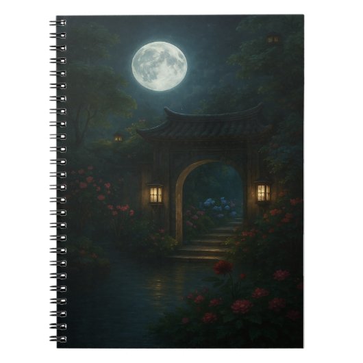 Moon Gate Garden - Mystical Journal Notizblock (Vorderseite)