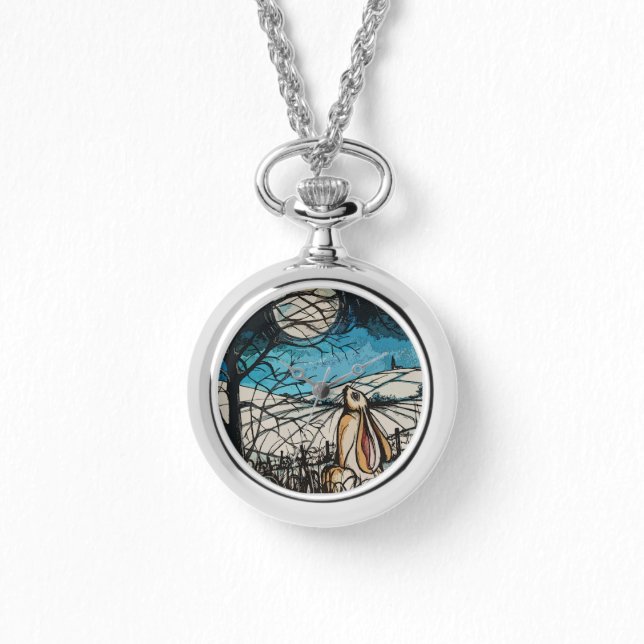 Moon Gazer Hare Armbanduhr (Vorderseite)