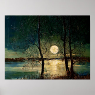 Moon, Gegenwartskunst, Poster