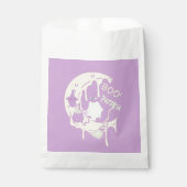 Moon Ghost Illustration Lila Kids Girl Halloween Geschenktütchen (Vorderseite)