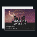 Moon Glow Arabian Nights Marokkanisches Süße 16 Einladung<br><div class="desc">. Anpassen für jedes Ereignis.</div>