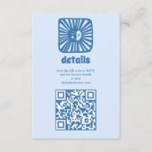 Moon Glow Boho Moderne Niedliche QR Babydusche Begleitkarte (Vorderseite)