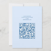 Moon Glow Boho Moderne Niedliche QR Babydusche Einladung (Rückseite)